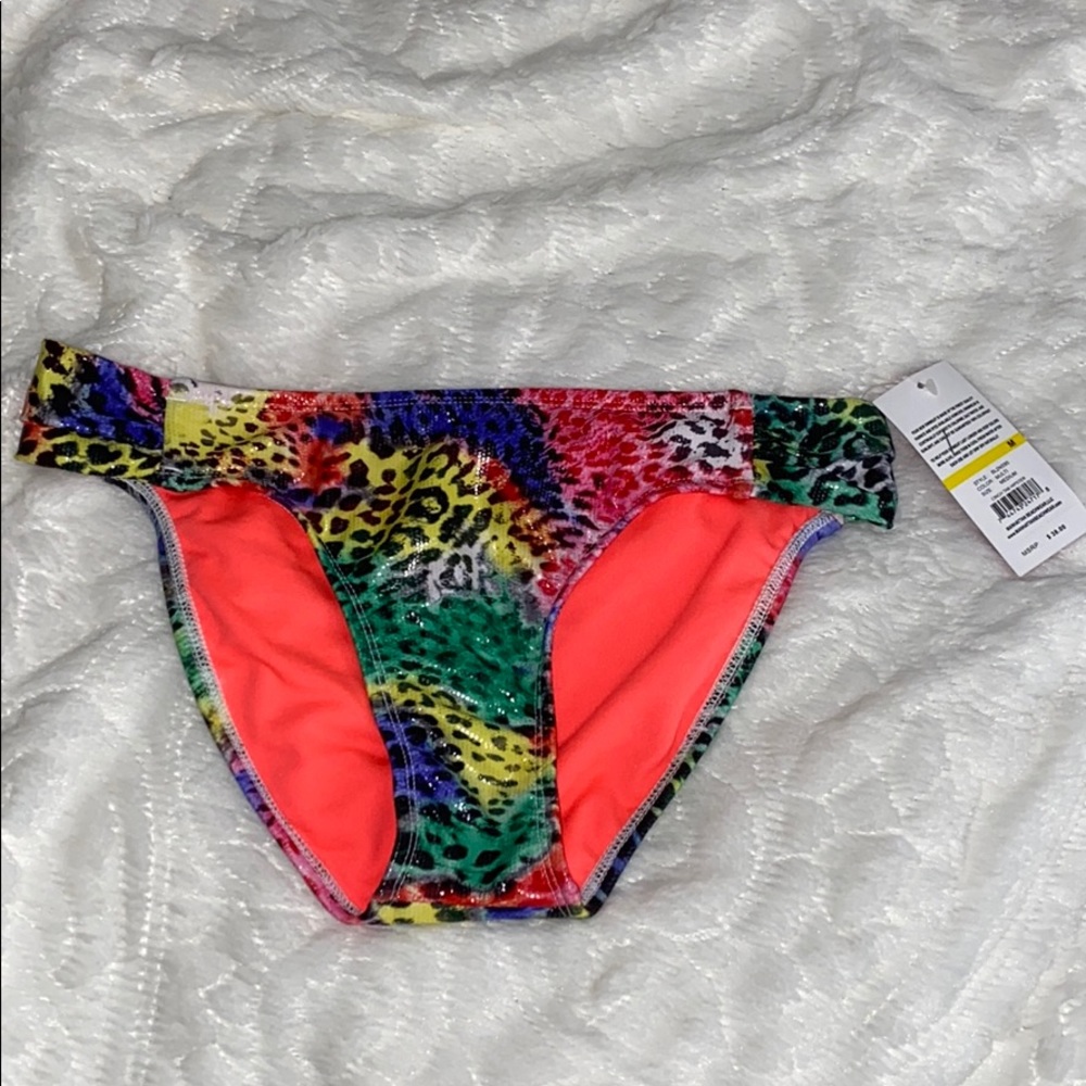 NWT leopard print bikini bottom